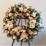 Pastelowy wieniec na pogrzeb