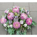 Fioletowa kompozycja wiązanka na grób