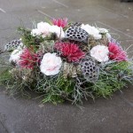 Kompozycja na cmentarz - leśna mgła