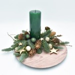 Naturalny stroik na Boże Narodzenie - warianty kolorystyczne