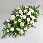 Wiązanka na pogrzeb z białych kwiatów