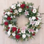 Biało-czerwony wieniec rzymski