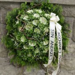 Leśny wieniec na pogrzeb