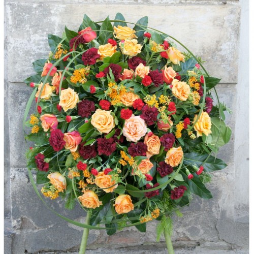 słoneczny naturalny wieniec