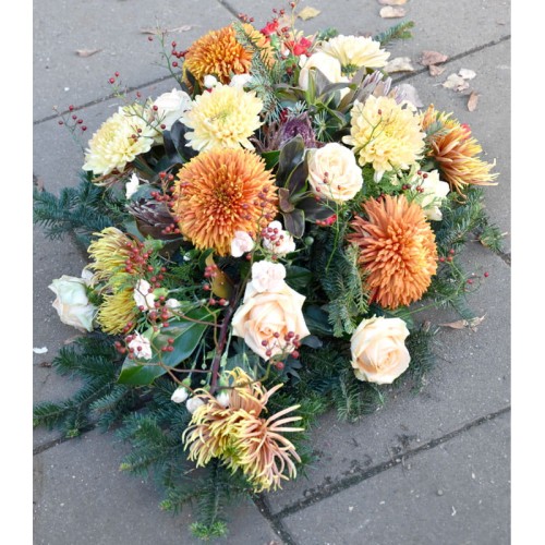 jesienna kompozycja na wszystkich świętych