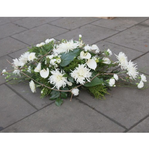 biało zielona wiązanka